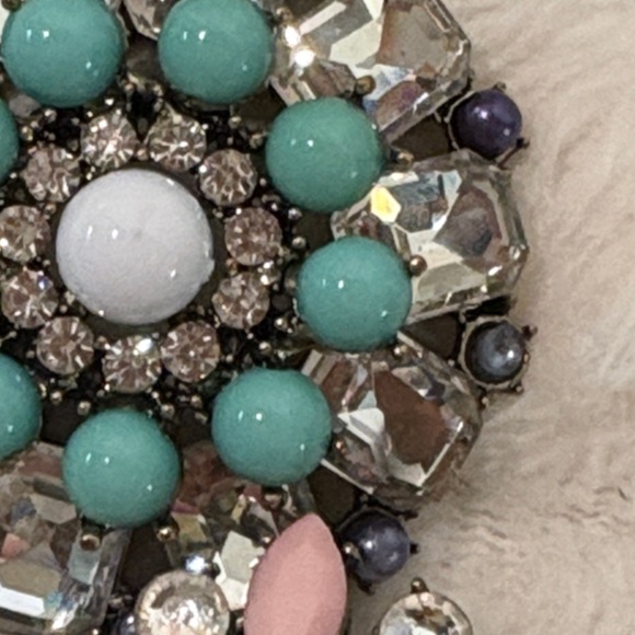 J Crew Floral Multicolor Statement Necklace - Picture 8 of 13